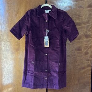 Purple Corduroy Dress